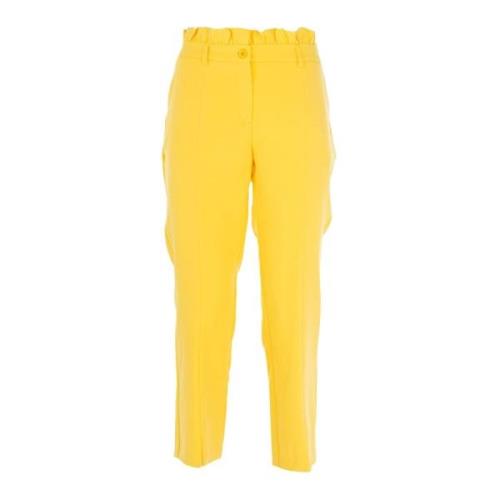 Dames Capri Broek Abrikoos/Geel Zomer Stijl Fracomina , Yellow , Dames