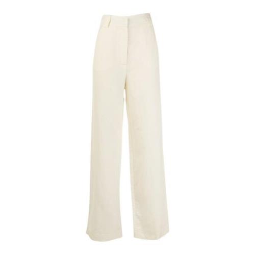 Elegante wijde zomerbroek Patrizia Pepe , White , Dames