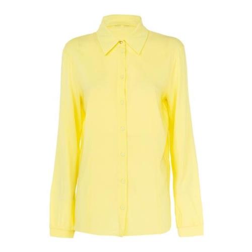 Gele Essential Shirt voor Vrouwen Patrizia Pepe , Yellow , Dames