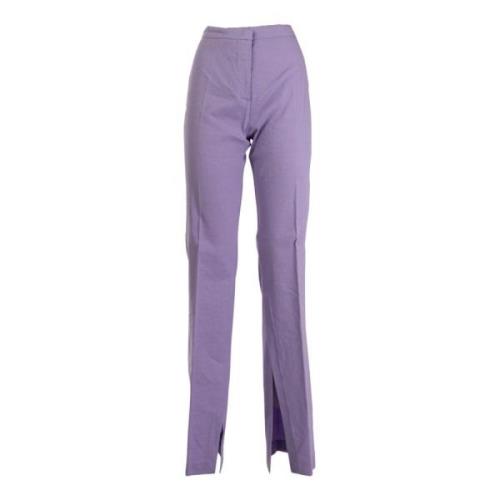 Elegante Zomer Linnen Broek Pinko , Purple , Dames