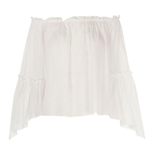 Mouwloze Zomer Top Wit Patrizia Pepe , White , Dames