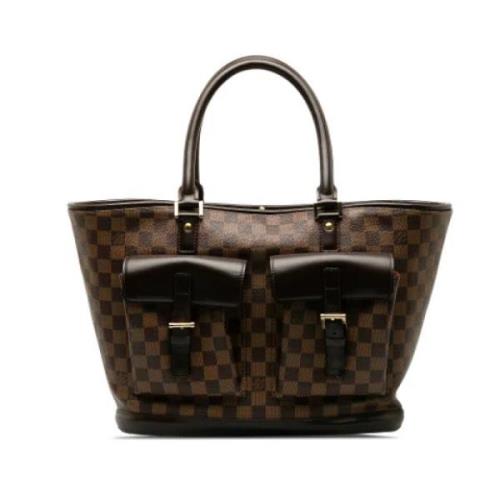 Pre-owned Canvas handbags Louis Vuitton Vintage , Brown , Dames