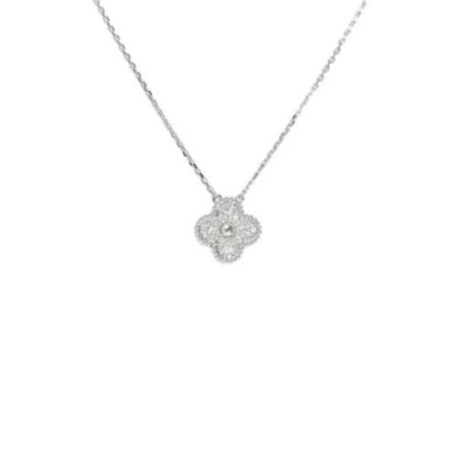 Pre-owned White Gold necklaces Van Cleef & Arpels Pre-owned , Gray , D...