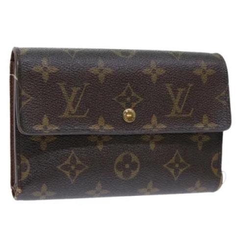 Pre-owned Canvas wallets Louis Vuitton Vintage , Brown , Dames