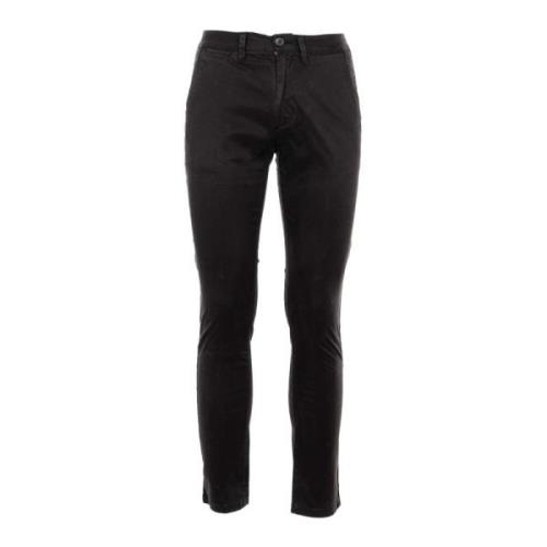 Elegante Katoenen Chino Broek Sun68 , Black , Heren