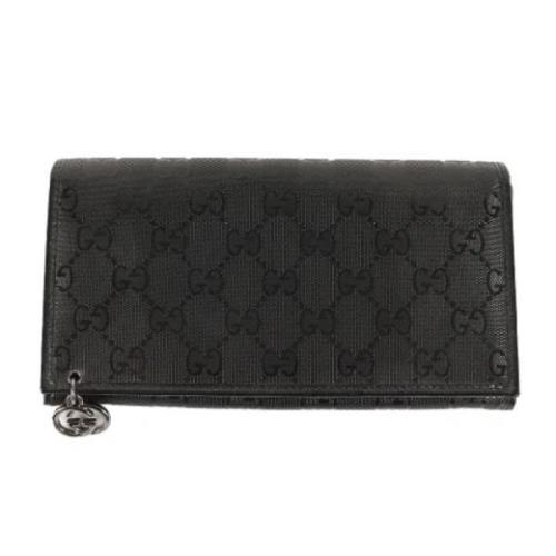 Pre-owned Fabric wallets Gucci Vintage , Black , Dames