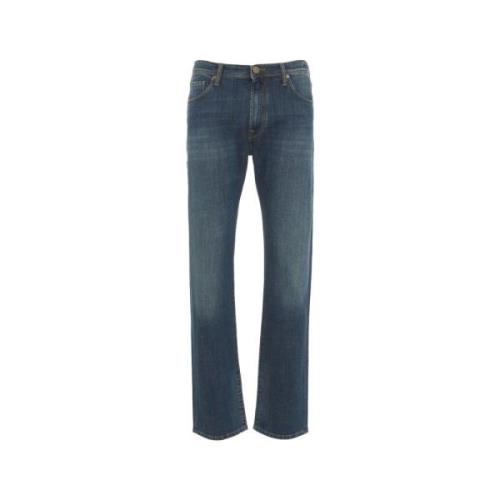 Blauwe Jeans Aw24 Incotex , Blue , Heren