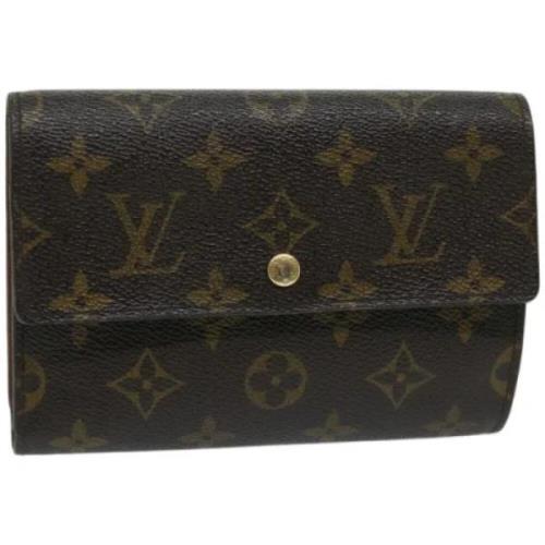 Pre-owned Canvas wallets Louis Vuitton Vintage , Brown , Dames