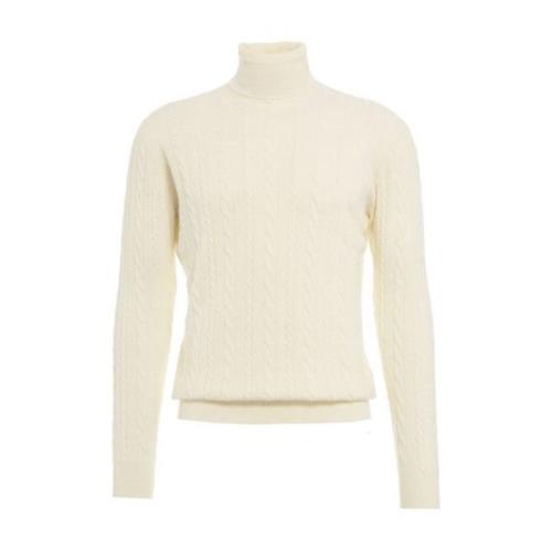 Witte Gebreide Kleding Aw24 Handwas Gender , White , Heren