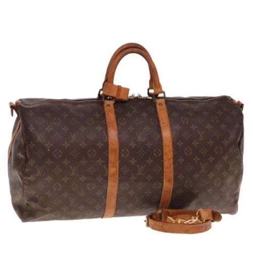 Pre-owned Canvas travel-bags Louis Vuitton Vintage , Brown , Dames