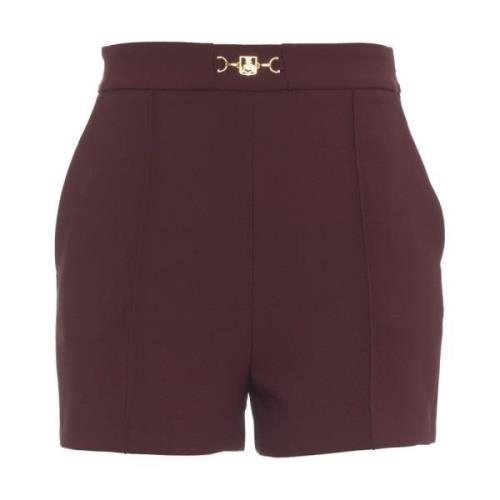 Rode Shorts Aw24 Model 178cm Elisabetta Franchi , Red , Dames