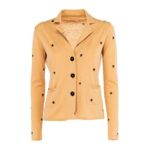 Dames Jacquard Blazer Outlet Prijs Sun68 , Beige , Dames