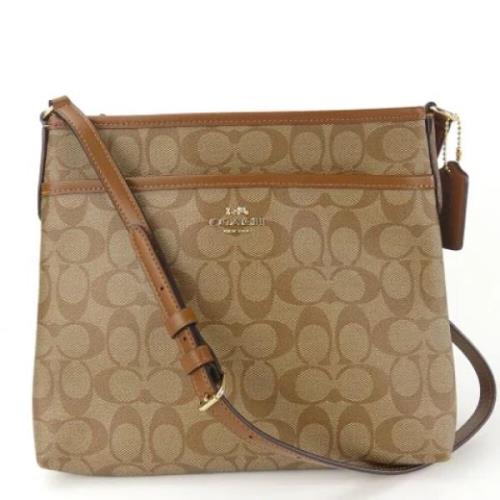 Pre-owned Leather shoulder-bags Coach Pre-owned , Brown , Dames