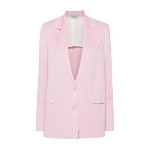 Roze Wollen Gebreide Jas MRZ , Pink , Dames