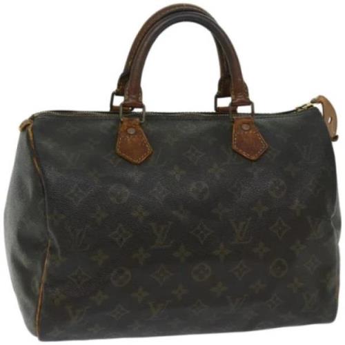 Pre-owned Canvas handbags Louis Vuitton Vintage , Brown , Dames