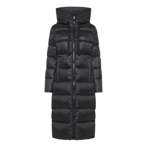 Gewatteerde Donsjas Zwart Peuterey , Black , Dames