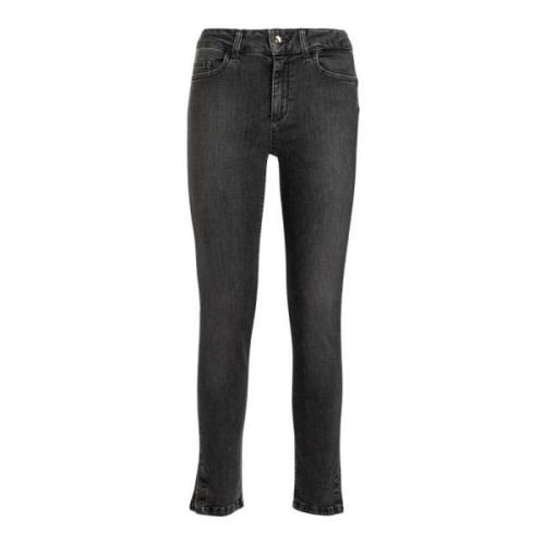 Hoge taille skinny jeans in grijs denim Liu Jo , Gray , Dames