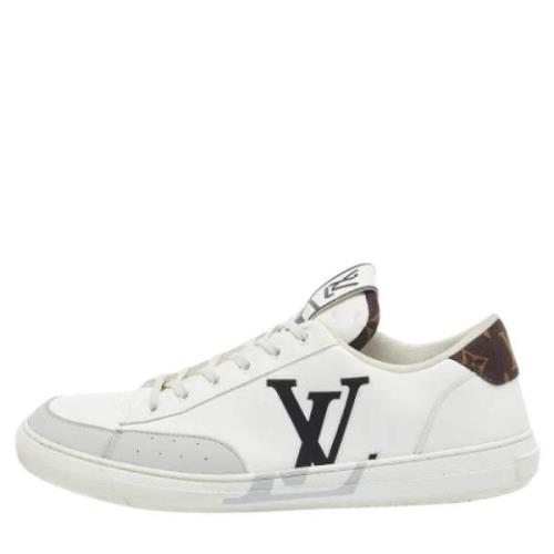 Pre-owned Leather sneakers Louis Vuitton Vintage , White , Heren