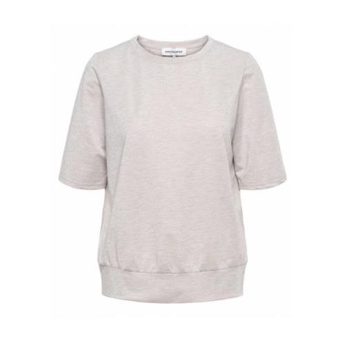 Korte Mouw Top Lucille Melange &Co Woman , White , Dames