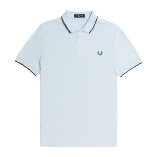 Clear Blue T-shirts en Polos Fred Perry , Blue , Heren