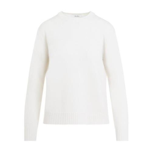 Crewneck Sweater Cream Viglio Style Max Mara , Beige , Dames