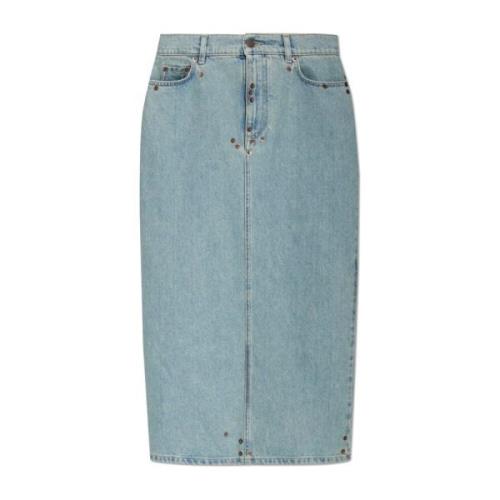 Denim rok Moschino , Blue , Dames