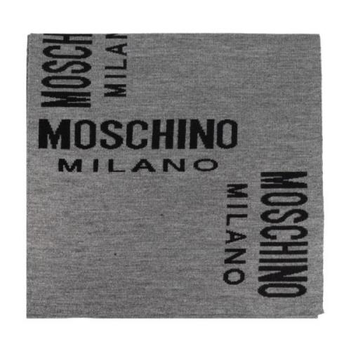 Logo sjaal Moschino , Gray , Unisex