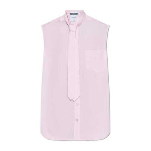 Mouwloos shirt Moschino , Pink , Dames