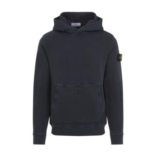 Navy Blauwe Sweater Stone Island , Blue , Heren