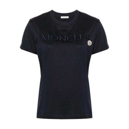 Blauwe T-shirts en Polos Moncler , Blue , Dames