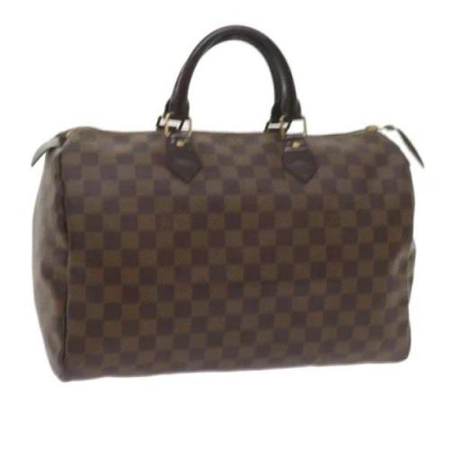 Pre-owned Canvas handbags Louis Vuitton Vintage , Brown , Dames