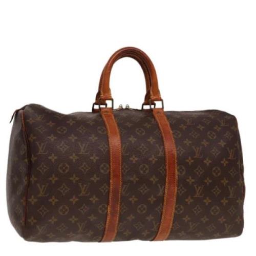 Pre-owned Canvas travel-bags Louis Vuitton Vintage , Brown , Dames