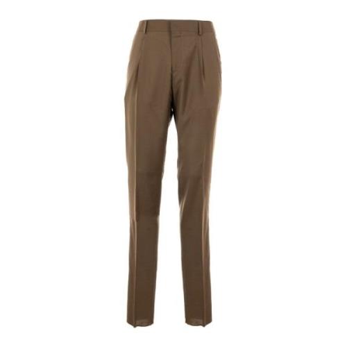 Elegante Heren Wol Chino Broek Liu Jo , Brown , Heren