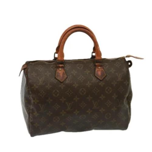 Pre-owned Canvas handbags Louis Vuitton Vintage , Brown , Dames