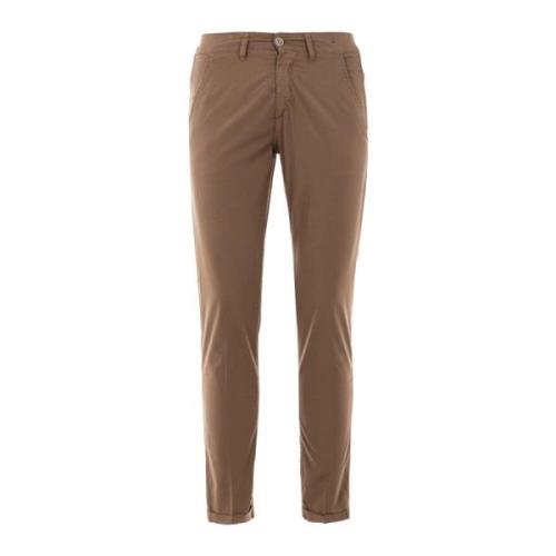 Heren Katoenen Chino Broek Liu Jo , Brown , Heren