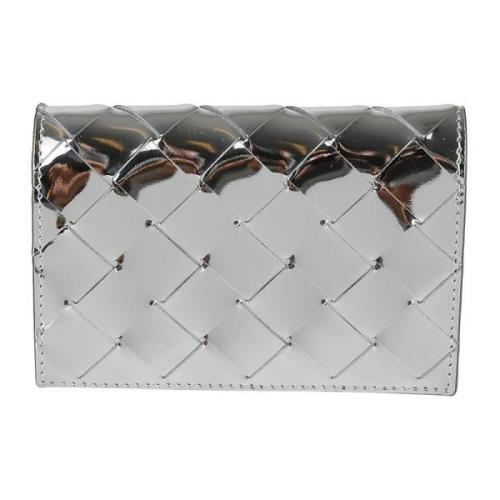 Stijlvolle zilveren portemonnees voor vrouwen Bottega Veneta , Gray , ...