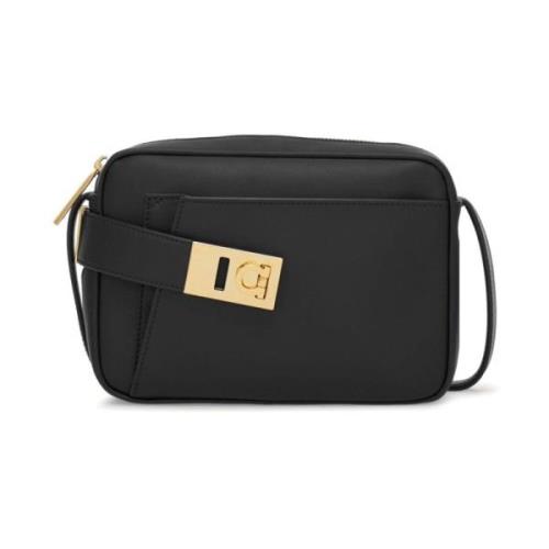 Zwarte Schoudertas voor Vrouwen Salvatore Ferragamo , Black , Dames