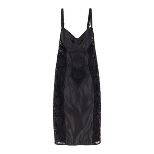 Kanten Bustier Jurk met Stays Detail Dolce & Gabbana , Black , Dames