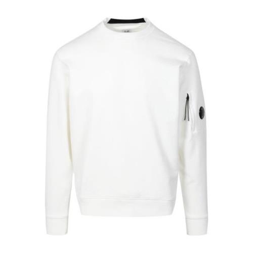 Witte Sweater met Lenszak C.p. Company , White , Heren