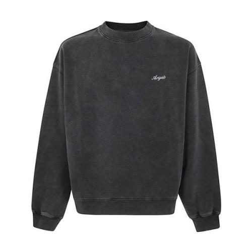 Zwarte Gewassen Sweatshirt Axel Arigato , Black , Heren