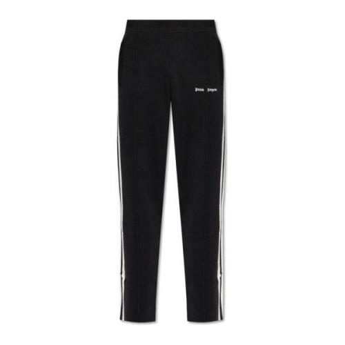 Logo broek Palm Angels , Black , Heren