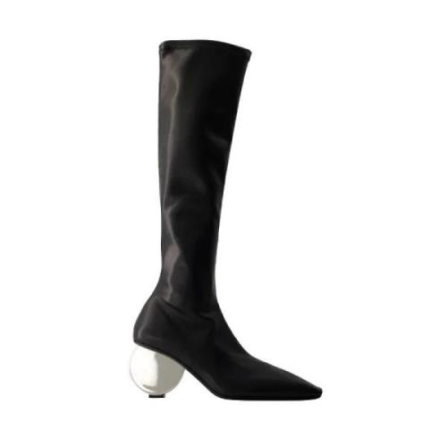 Leather boots Courrèges , Black , Dames