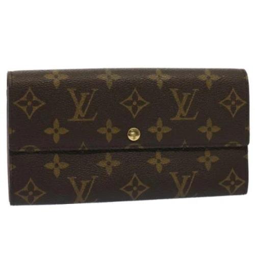 Pre-owned Canvas wallets Louis Vuitton Vintage , Brown , Dames