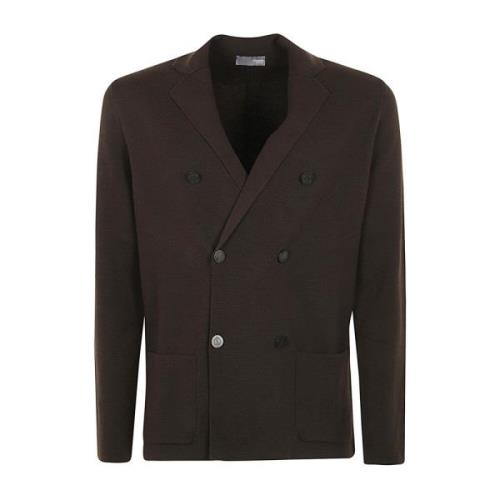 Bruine Double Breasted Blazer Drumohr , Brown , Heren