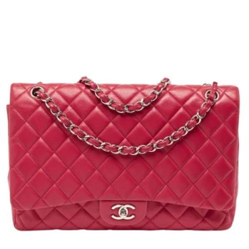 Pre-owned Leather shoulder-bags Chanel Vintage , Red , Dames