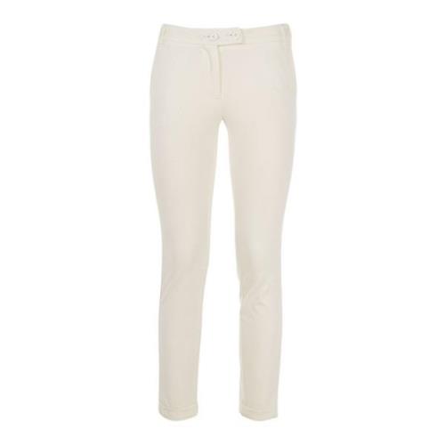 Hoge taille chino broek voor dames Fracomina , White , Dames