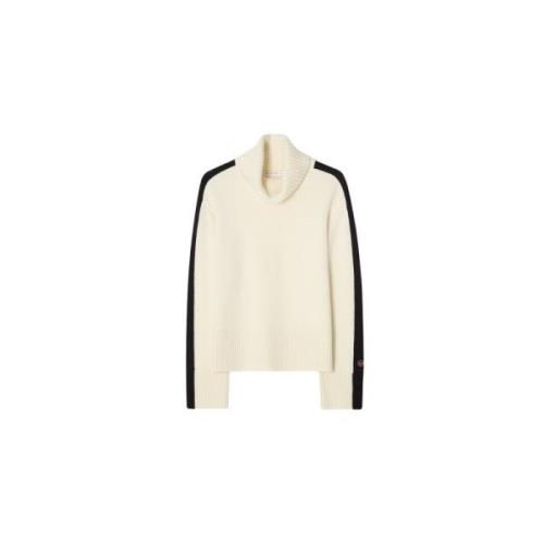 Kleurcontrast Turtleneck Sweater Busnel , Beige , Dames