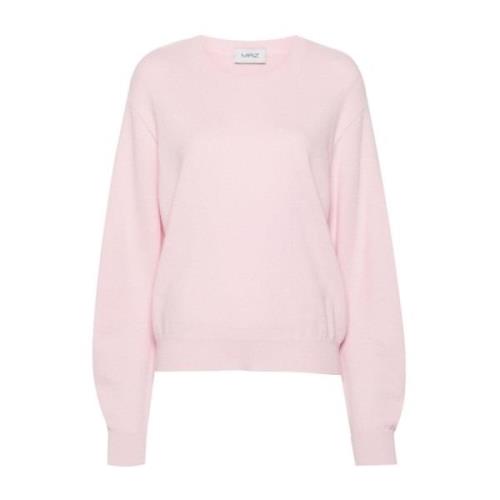 Roze Wol-Kasjmier Trui Geborstelde Afwerking MRZ , Pink , Dames