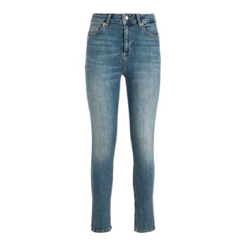 Hoge taille skinny jeans in blauw denim Liu Jo , Blue , Dames