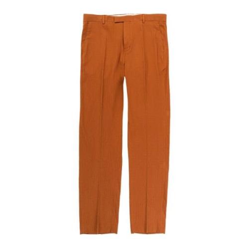 Elegante Heren Katoenen Chino Broek Liu Jo , Brown , Heren